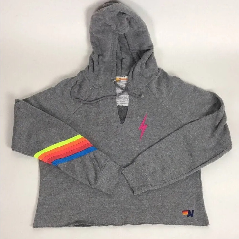 Aviator nation cropped hoodie size xs perfect condition